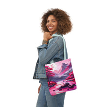 Load image into Gallery viewer, Pink Heart Series #7 Fashion Graphic Print Trendy 100% Polyester Canvas Tote Bag AI Image