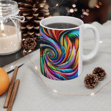 Load image into Gallery viewer, Fusion of Bright Feathers in Motion #1 Mug 11oz mug AI-Generated Artwork