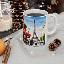 Load image into Gallery viewer, At the Cafe Paris France #6 Mug 11oz mug AI-Generated Artwork