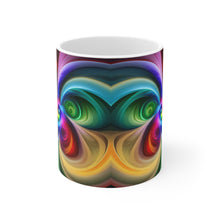 Load image into Gallery viewer, Fusion of Bright Rainbow Swirls in Motion #11 Mug 11oz mug AI-Generated Artwork

