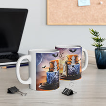 Load image into Gallery viewer, Happy Spooky Halloween Cake Celebration #26 Ceramic Mug 11oz AI-Generated Artwork
