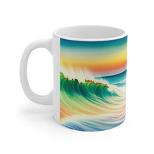 Load image into Gallery viewer, Pastel Sea-life Sunset #19 Ceramic Mug 11oz mug AI-Generated Artwork