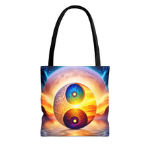 Load image into Gallery viewer, Ying Infinite Beauty Moon Light  Fusion of Colors #3 Tote Bag AI Artwork 100% Polyester