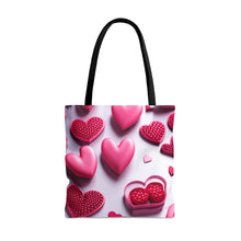 Load image into Gallery viewer, Love the Pink Heart Series #5 Tote Bag AI Artwork 100% Polyester