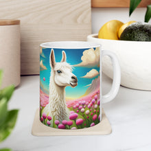 Load image into Gallery viewer, Good Vibes Cute Llama Funny #6 Ceramic 11oz Mug AI-Generated Artwork

