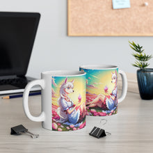 Load image into Gallery viewer, Good Vibes Cute Llama Funny #4 Ceramic 11oz Mug AI-Generated Artwork