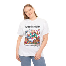 Load image into Gallery viewer, Crafting King: Where Creativity Reigns, Grandpa T-Shirt Designing Cotton Classic
