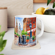 Load image into Gallery viewer, At the Cafe Philadelphia Liberty Bell #48 Mug 11oz mug AI-Generated Artwork