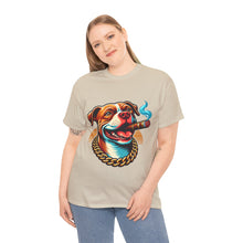 Load image into Gallery viewer, Muse Wearable The Dog Life Pitbull Cigar Gold Chain Unisex Crewneck T-Shirt