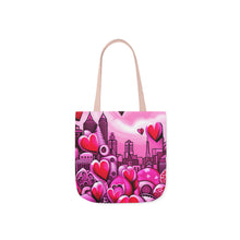 Load image into Gallery viewer, Pink Heart Series #16 Fashion Graphic Print Trendy 100% Polyester Canvas Tote Bag AI Image