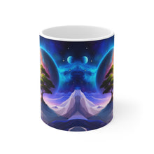 Load image into Gallery viewer, Lunar Full moon tree of life Mug 11oz mug ai-generates artwork