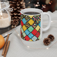 Load image into Gallery viewer, Old Fashion Quilt Anything Pattern #5 Mug 11oz mug AI-Generated Artwork