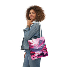 Load image into Gallery viewer, Pink Heart Series #6 Fashion Graphic Print Trendy 100% Polyester Canvas Tote Bag AI Image