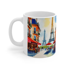 Load image into Gallery viewer, At the Cafe Paris France #2 Mug 11oz mug AI-Generated Artwork