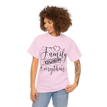 Load image into Gallery viewer, Muse Wearable Family Over Everything Script Unisex Cotton Crewneck T-Shirt