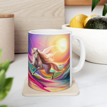 Load image into Gallery viewer, I Dream of Unicorns & Butterflies Design #1 Ceramic 11oz Coffee Mug AI Generated Image