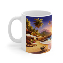 Load image into Gallery viewer, Tropical  Paradise Flying Fish Mug 11oz mug AI-Generated Artwork