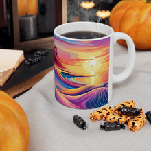 Load image into Gallery viewer, Pastel Sea-life Sunset #20 Ceramic Mug 11oz mug AI-Generated Artwork