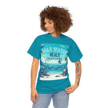 Load image into Gallery viewer, Saltwater Heals Everything Seashells Tropical Beach Saltwater Therapy
