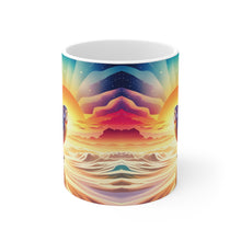 Load image into Gallery viewer, Beautiful Owl Standing in a Sea of Colors #4 Mug 11oz mug AI-Generated Artwork