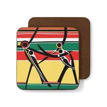 Load image into Gallery viewer, Colorful #15 Colors of Africa Hardboard Back AI-Enhanced Beverage Coasters
