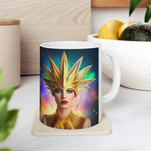 Load image into Gallery viewer, Mardi Gras Mask Ribbon #6 Mug AI-Generated Artwork 11oz mug