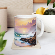 Load image into Gallery viewer, Pastel Sea-life Sunset #22 Ceramic Mug 11oz mug AI-Generated Artwork