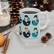 Load image into Gallery viewer, Professional Worker Pink Doctor and Nurse #9 Ceramic 11oz Mug AI-Generated Artwork