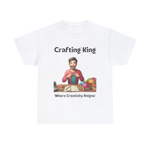 Load image into Gallery viewer, Crafting King: Where Creativity Reigns, Knitting 100% Cotton Classic T-shirt