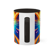 Load image into Gallery viewer, Colors of Africa Pop Art Colorful #12 AI 11oz Black Accent Coffee Mug
