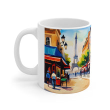 Load image into Gallery viewer, At the Cafe Paris France #7 Mug 11oz mug AI-Generated Artwork