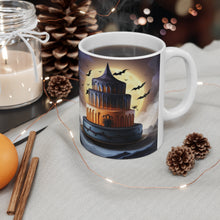 Load image into Gallery viewer, Happy Spooky Halloween Cake Celebration #24 Ceramic 11oz mug AI-Generated Artwork