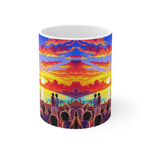 Load image into Gallery viewer, Beach Vibes Retro Concert #8 Ceramic 11oz Mug AI Artwork