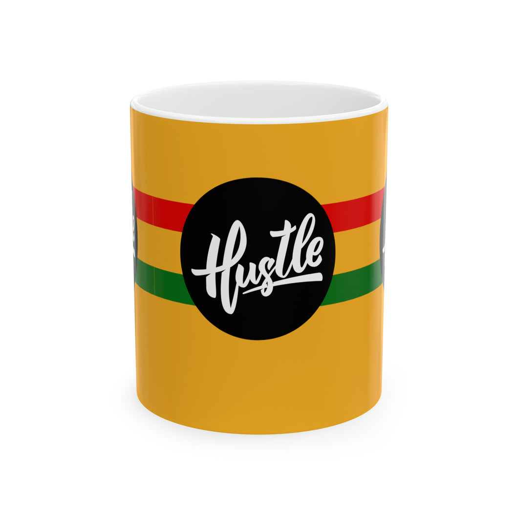Hustle 11oz Ceramic Beverage Mug Decorative Art