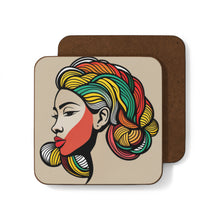 Load image into Gallery viewer, Colorful #25 Colors of Africa Hardboard Back AI-Enhanced Beverage Coasters