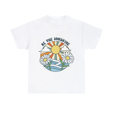 Load image into Gallery viewer, Be the Sunshine Unisex Heavyweight 100% Cotton T-Shirt