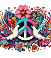 Load image into Gallery viewer, Rainbow Peace Dove Faith-Based 3" Vinyl Stickers for Scrapbooking & Stamping
