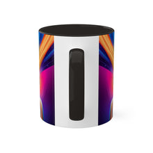 Load image into Gallery viewer, Colors of Africa Pop Art Colorful #13 AI 11oz Black Accent Coffee Mug