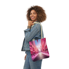 Load image into Gallery viewer, Pink Heart Series #8 Fashion Graphic Print Trendy 100% Polyester Canvas Tote Bag AI Image
