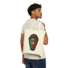 Load image into Gallery viewer, Colors of Africa Warrior King #5 100% Cotton Canvas Tote Bag 15" x 16"