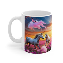 Load image into Gallery viewer, I Dream of Unicorns & Butterflies #9 Ceramic 11oz AI Decorative Coffee Mug