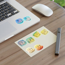 Load image into Gallery viewer, Hot Dog, Chicken Foodie Vinyl Sticker Sheets - 4 Foods/2 each 8pc Set
