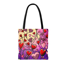 Load image into Gallery viewer, Heart Pallets the Pink Heart Series #18 Tote Bag AI Artwork 100% Polyester