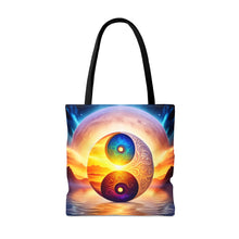Load image into Gallery viewer, Ying Infinite Beauty Moon Light  Fusion of Colors #3 Tote Bag AI Artwork 100% Polyester