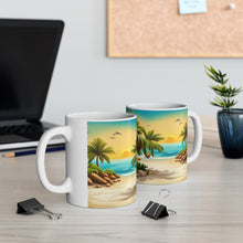 Load image into Gallery viewer, Tropical Beach Paradise #6 Mug 11oz mug AI-Generated Artwork