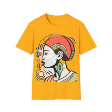 Load image into Gallery viewer, Color of Africa Queen Sista #10 Peach Unisex Softstyle Short Sleeve Crewneck T-Shirt