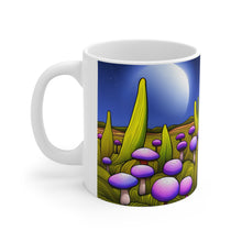 Load image into Gallery viewer, Lunar Moon Scene Toadstools and Lillies #8 Mug 11oz mug AI-Generated Artwork