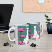Load image into Gallery viewer, Good Vibes Cute Llama Funny #11 Ceramic 11oz Mug AI-Generated Artwork