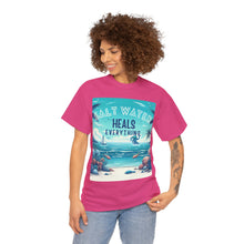Load image into Gallery viewer, Saltwater Heals Everything Seashells Tropical Beach Saltwater Therapy