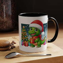 Load image into Gallery viewer, Mug Dinosaur Christmas Wonderland Santa Hat Holiday Coffee Cup 11, 15oz